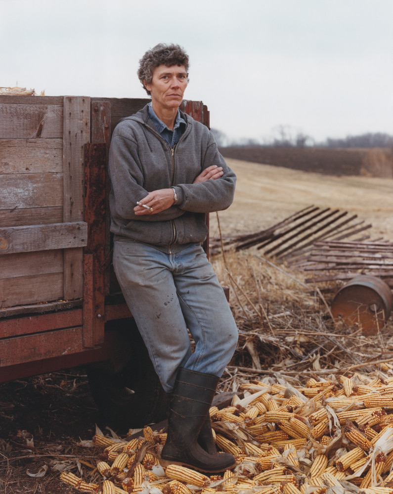 Joel Sternfeld, ‘A Farmer Taking a Break, Iowa, November 1987, She Has Cancer of the Thyroid’, 1987