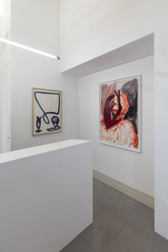 Martin Disler, Installationsansicht, Buchmann Lugano, 2019