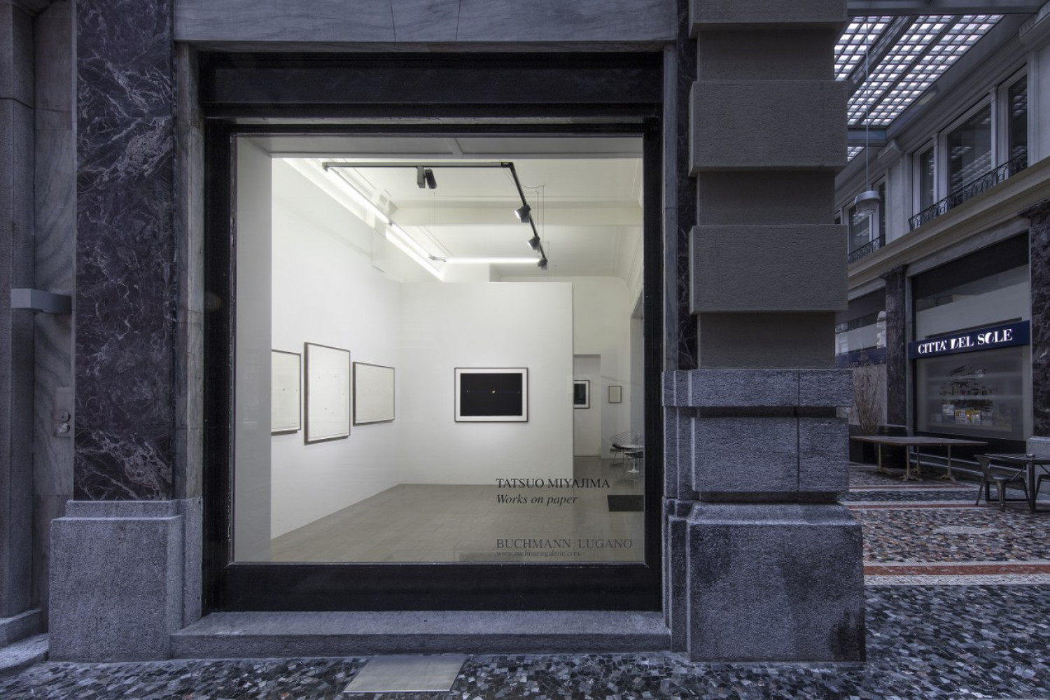 Tatsuo Miyajima, ‘Opere su carta 1995-2018’, Installation view, Buchmann Lugano, 2019