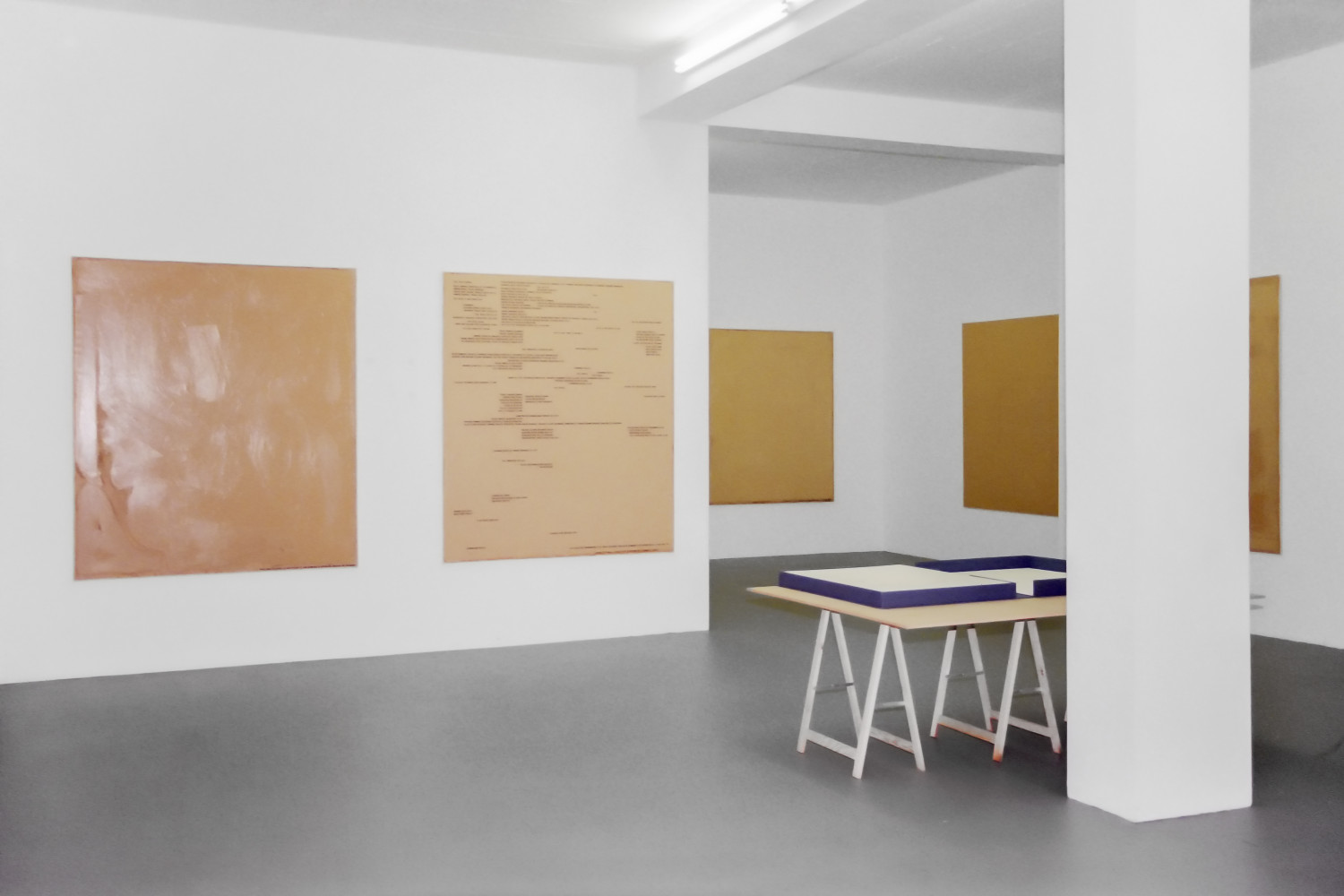 ‘Remy Zaugg’, Installationsansicht, Buchmann Galerie Köln, 1998