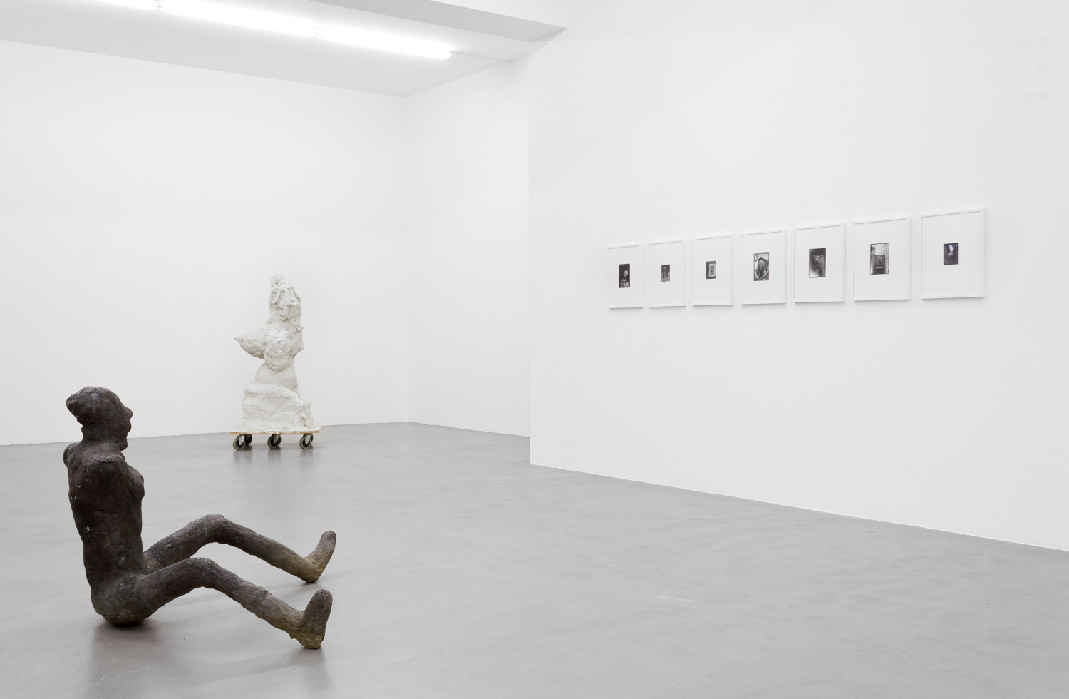 Martin Disler, Medardo Rosso, Rebecca Warren, Installation view, Buchmann Galerie, 2015–2016