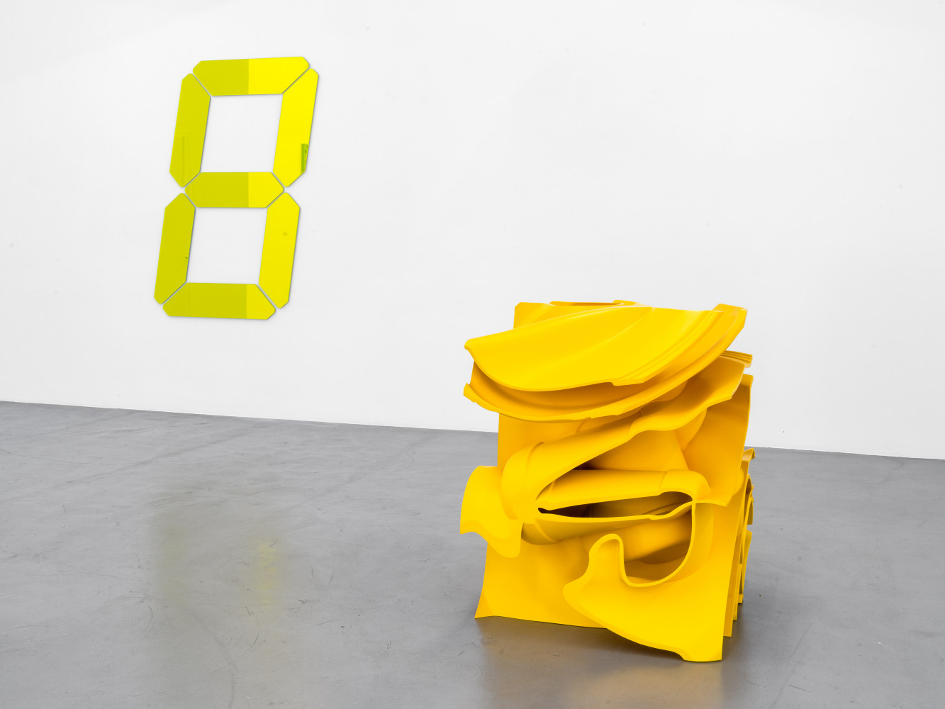 Tony Cragg, Tatsuo Miyajima, Installationsansicht, Buchmann Galerie, 2020