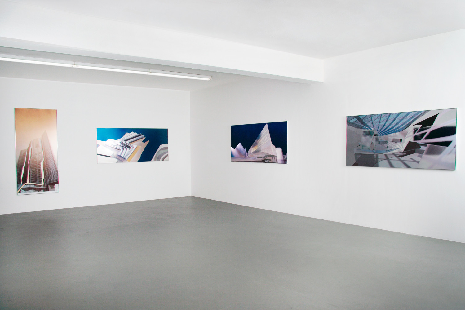 Zaha Hadid, ‘Silver paintings’, Installationsansicht, Buchmann Galerie Köln, 2005