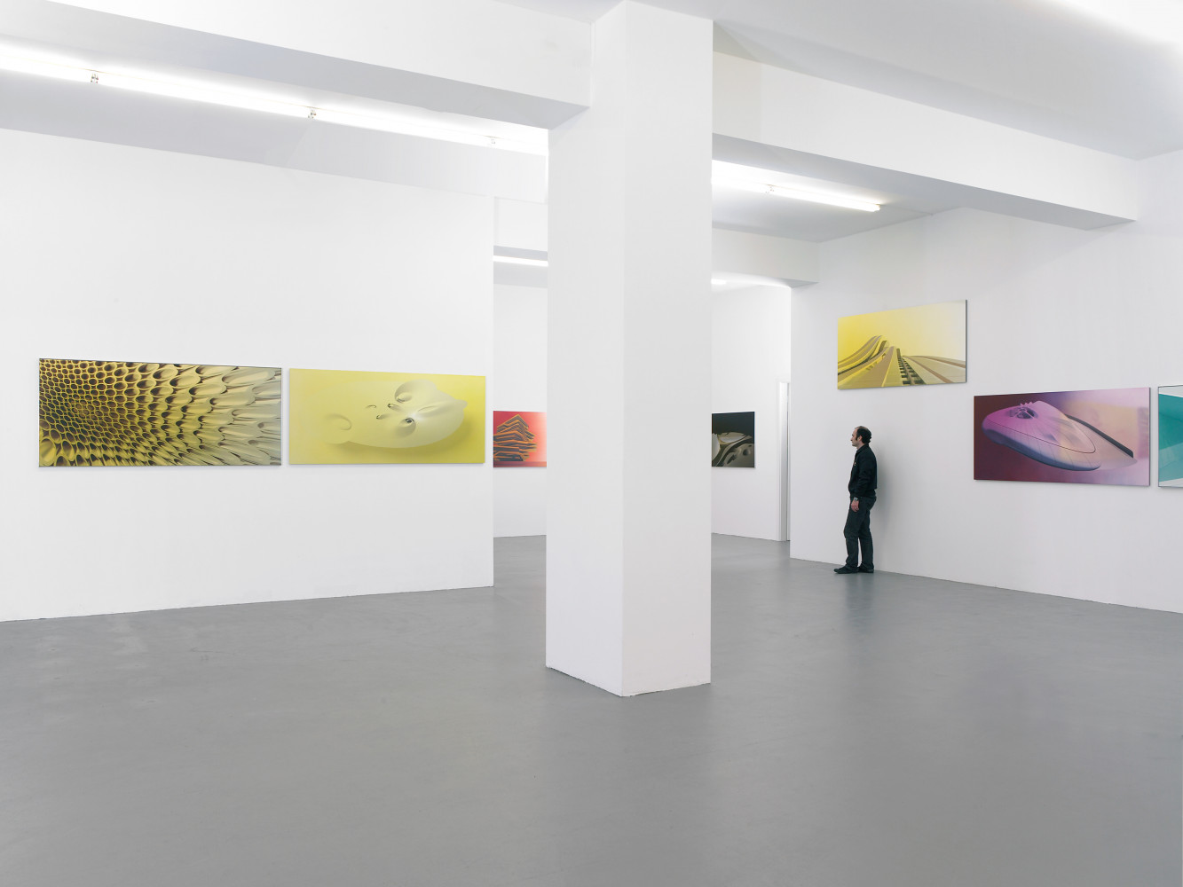 Zaha Hadid, ‘Silver Paintings’, Installation view, Buchmann Galerie, 2007