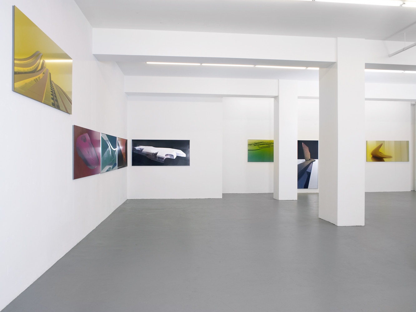 Zaha Hadid, Installation view, Buchmann Galerie, 2007
