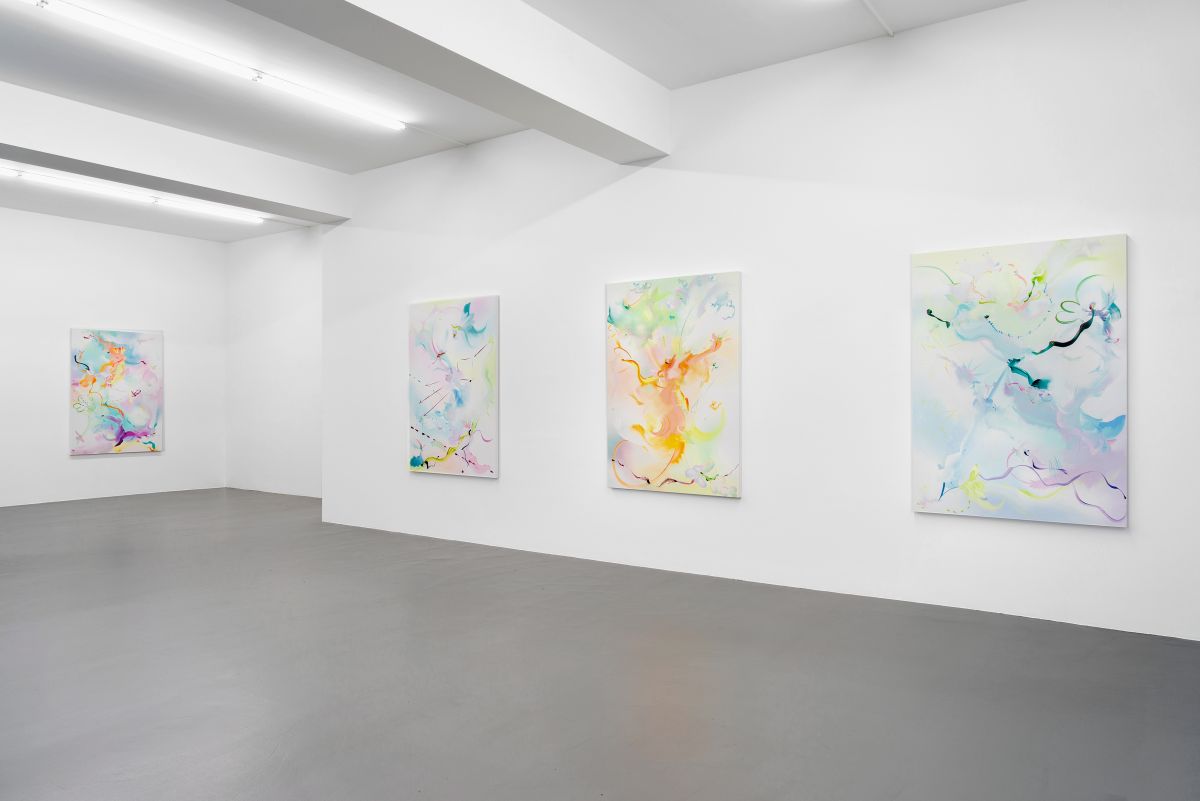Fiona Rae, Installation view, Buchmann Galerie, 2018