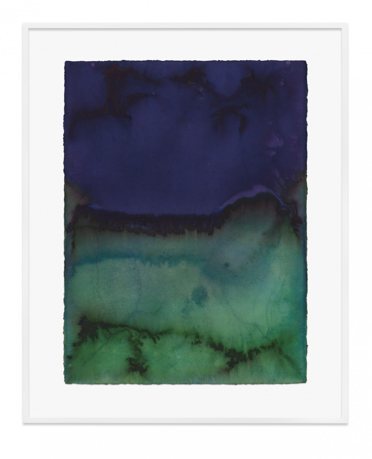 Jason Martin, ‘Untitled (Dioxazine mauve)’, 2020, Cold process dye auf Aquarellpapier