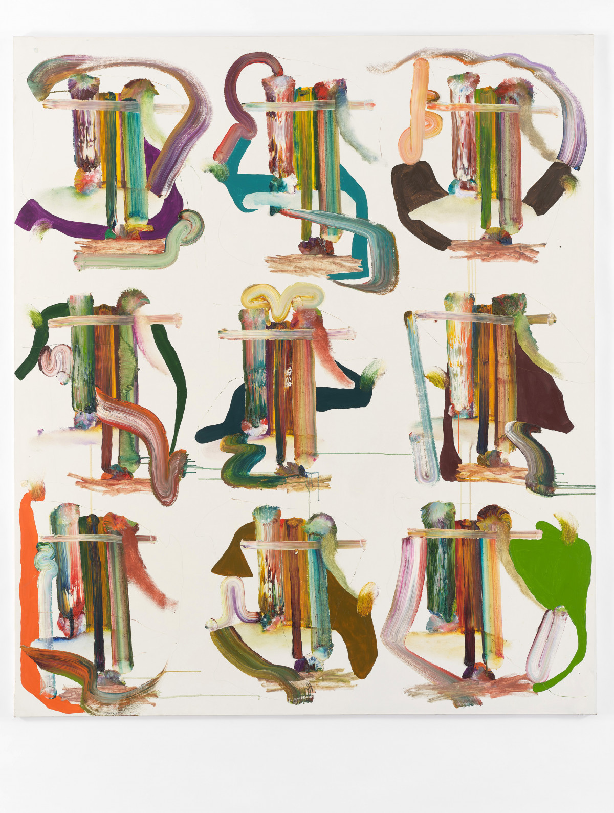Fiona Rae, ‘Untitled (nine on green)’, 1989