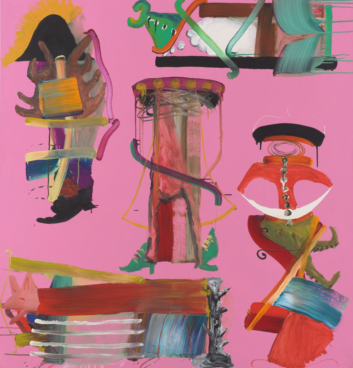 ‘Untitled (five on pink), 1989’