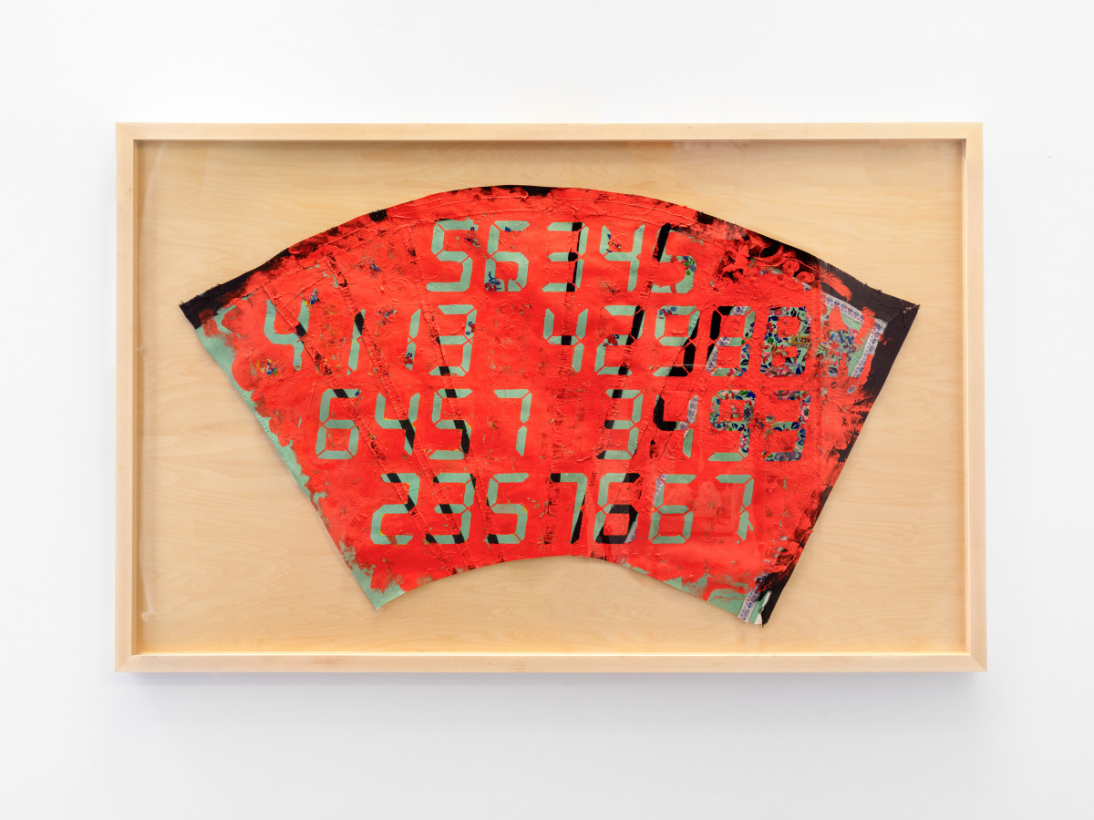 Tatsuo Miyajima, ‘Counter Painting on Chinese dress - Red’, 2017