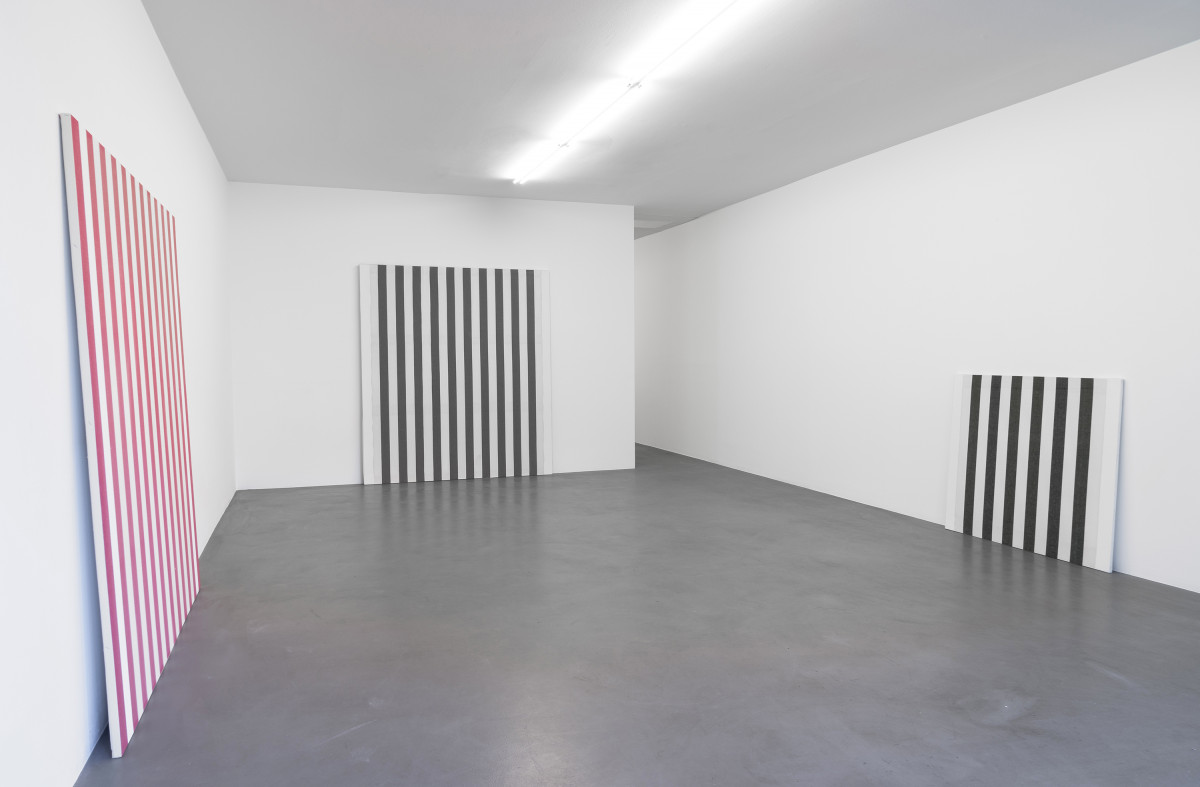 Daniel Buren, ‘Peintures 1966 - 1969, Travaux Situés 2016’, Installation view, Buchmann Galerie