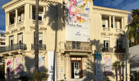 Fiona Rae, painting exhibition centre d'art Cannes, 2021-2022.