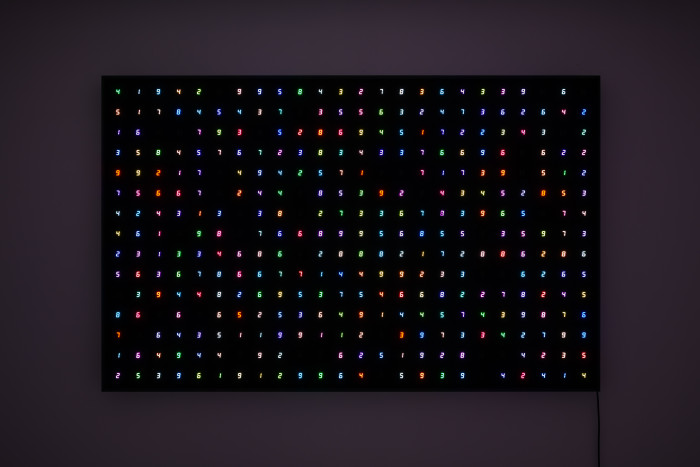 Tatsuo Miyajima, Endless Life Cycles, installation view, Tao Art Space, Taipei, 2025. 