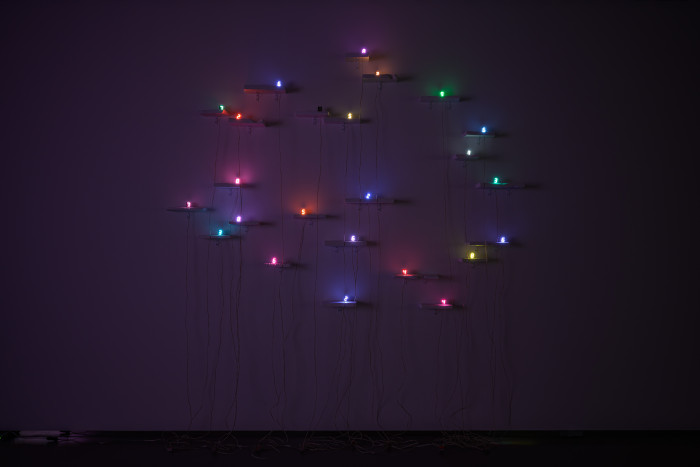Tatsuo Miyajima, Endless Life Cycles, installation view, Tao Art Space, Taipei, 2025. 