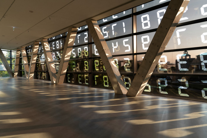 Tatsuo Miyajima, ‘Changing Landscape / Changing Museum’, 2025, Half mirror film