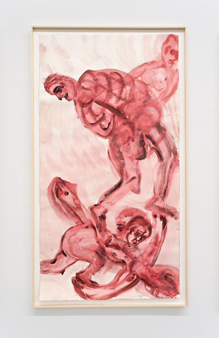 Acrylic and quartz sand on paper