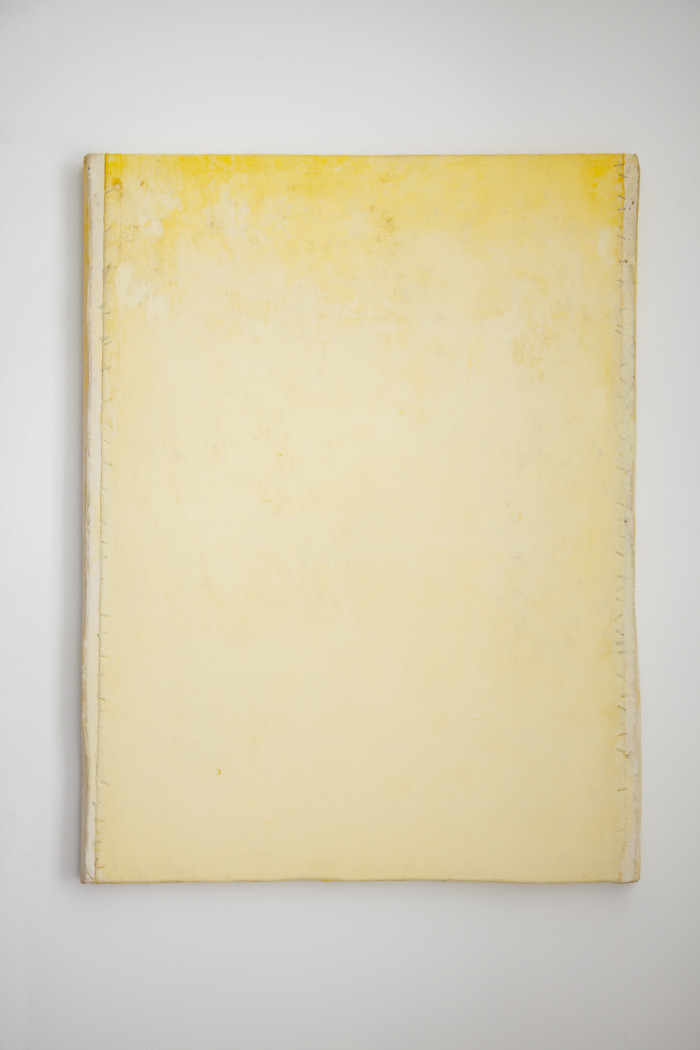 Lawrence Carroll, ‘Untitled (Yellow Painting)’, 2012–2015, oil, wax on canvas on wood