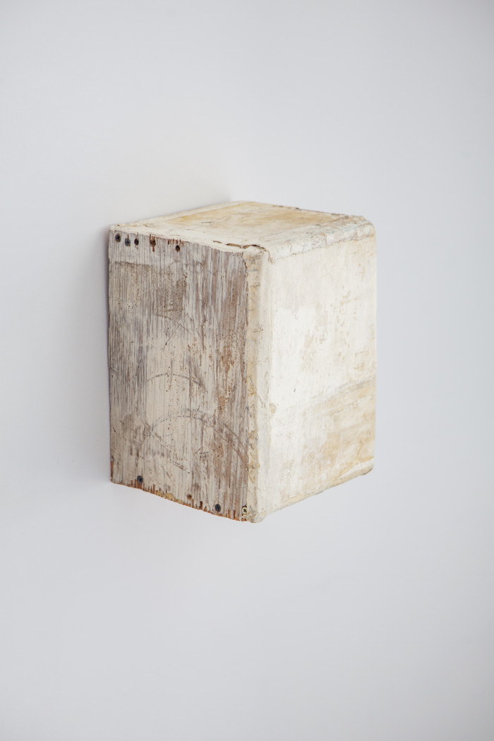 Lawrence Carroll, ‘Untitled’, 1989, oil, wax, staples on canvas on wood