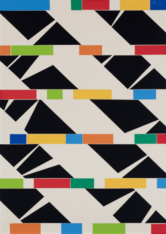 Livio Bernasconi, ‘11'_76’, 1976, adhesive on paper