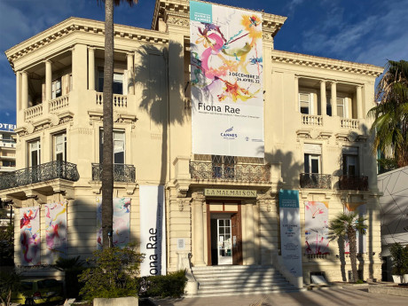 Fiona Rae, painting exhibition centre d'art Cannes, 2021-2022.