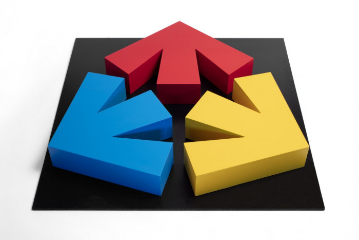 Livio Bernasconi, ‘Tre Frecce’, 2021, painted wood