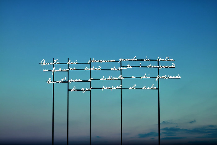 Alberto Garutti, Ca Corniani, Neon, site specific work