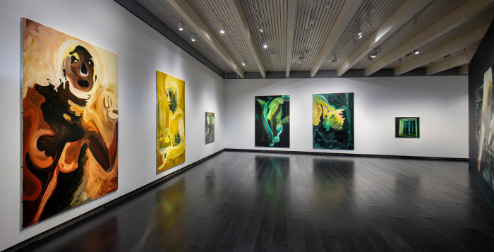 Clare Woods, installation view Between Before and After at the Serlachius Museum, Finland