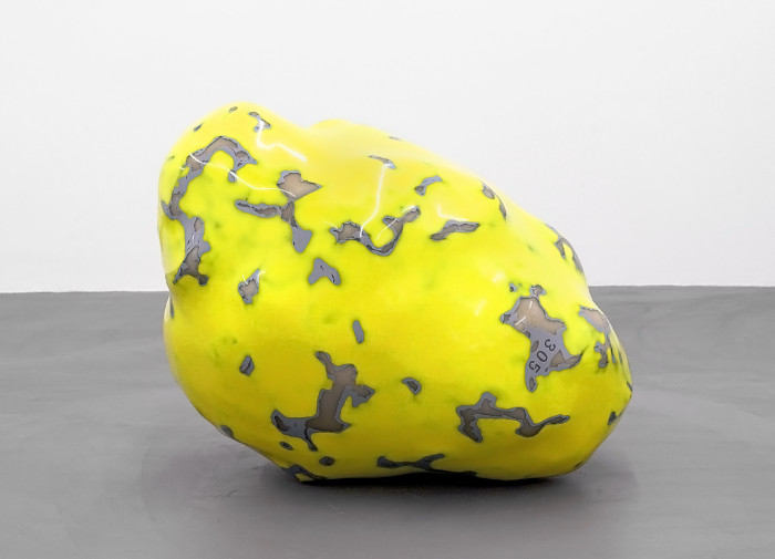 A sculpture called trashstone by artist Wilhelm Mundt