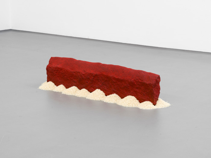 Wolfgang Laib, ‘Reishaus’, 2009, Indischer Granit, rotes Pigment und Sonnenblumenöl, Reis