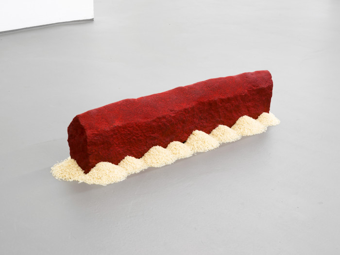 Wolfgang Laib, ‘Reishaus’, 2009, Indischer Granit, rotes Pigment und Sonnenblumenöl, Reis