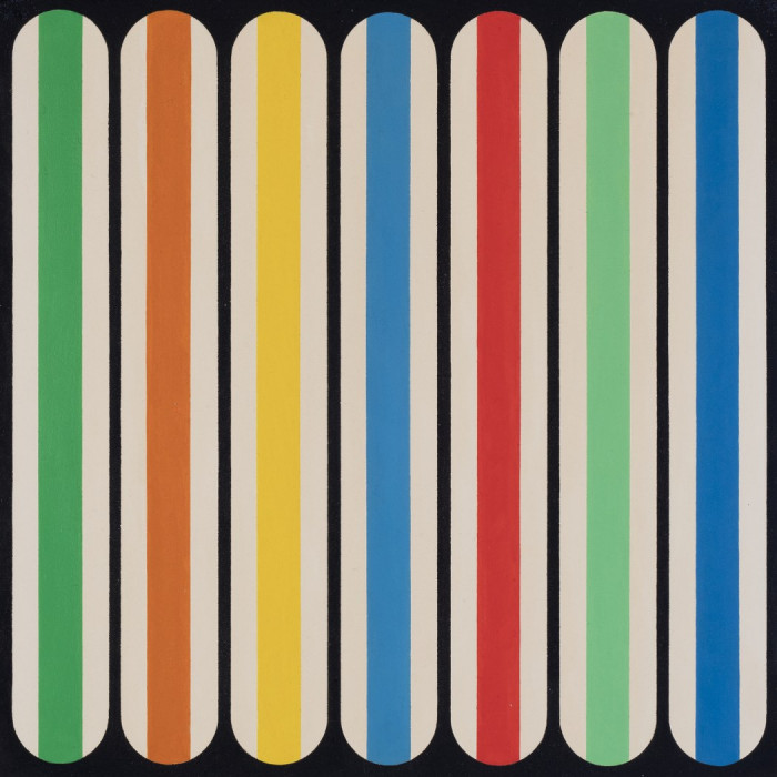 Livio Bernasconi, ‘1968-3’, 1968, acrylic paint on intel wood