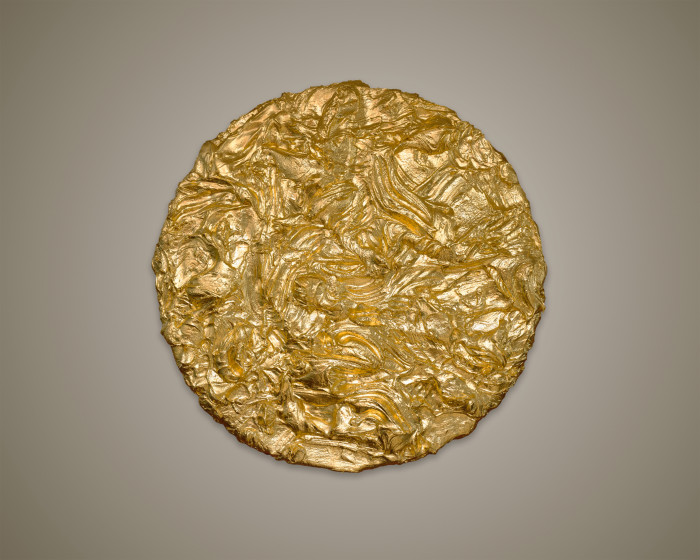 Jason Martin, ‘Aztec’, gold leaf on aluminium
