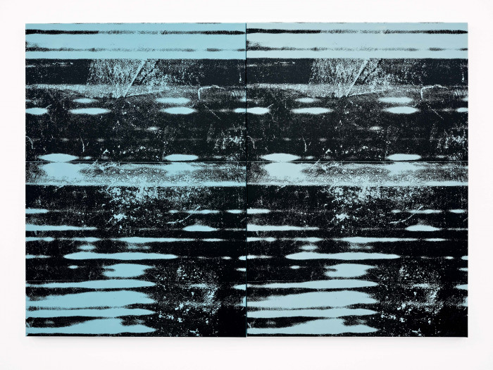 ‘Horizons (Day 7)’, 2024, Acryl auf Leinwand, Diptychon