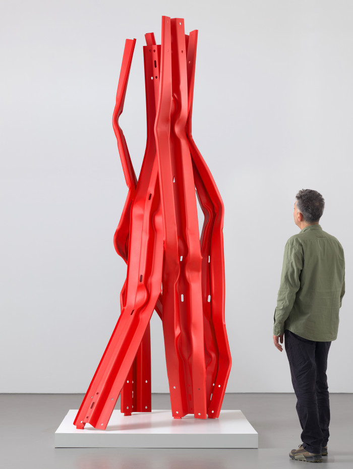 Bettina Pousttchi, ‘Vertical Highways A42’, 2025, Guard rails, steel, unique