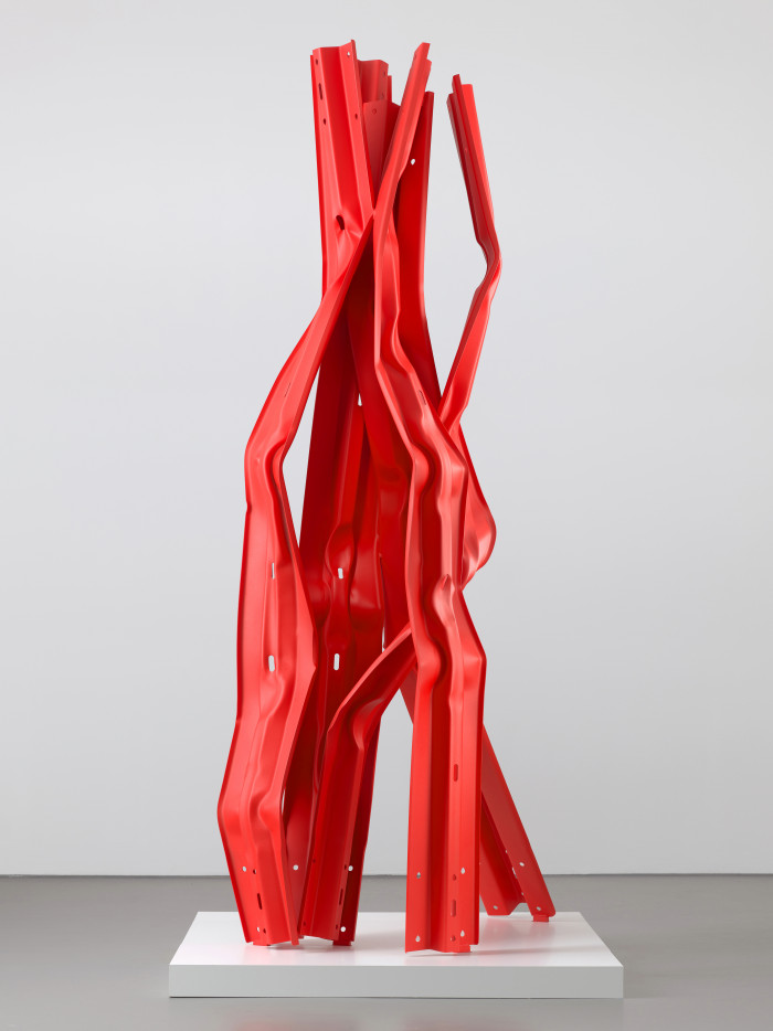 Bettina Pousttchi, ‘Vertical Highways A42’, 2025, Guard rails, steel, unique