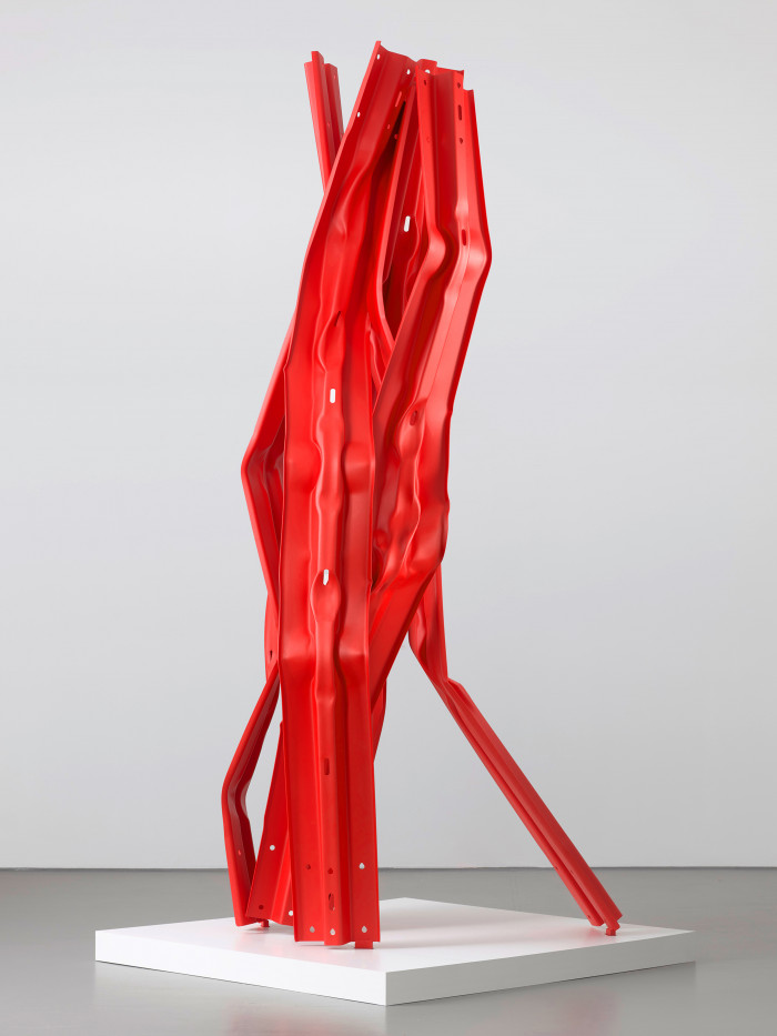 Bettina Pousttchi, ‘Vertical Highways A42’, 2025, Guard rails, steel, unique