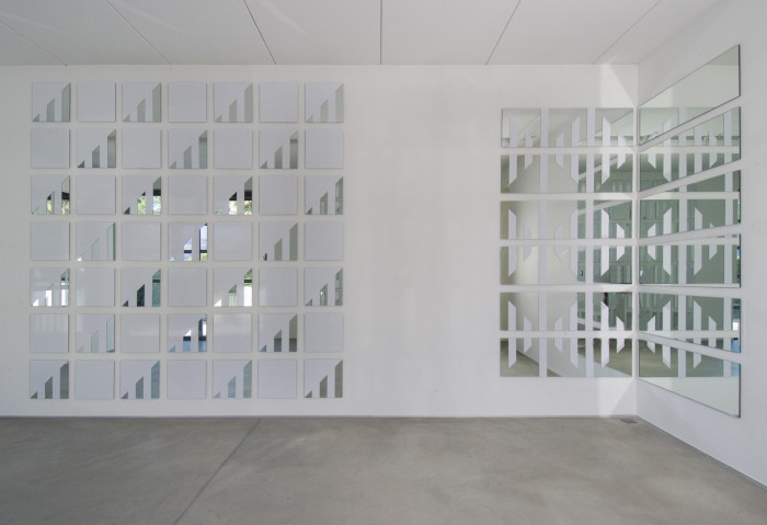 Daniel Buren, Installationsansicht, Buchmann Agra