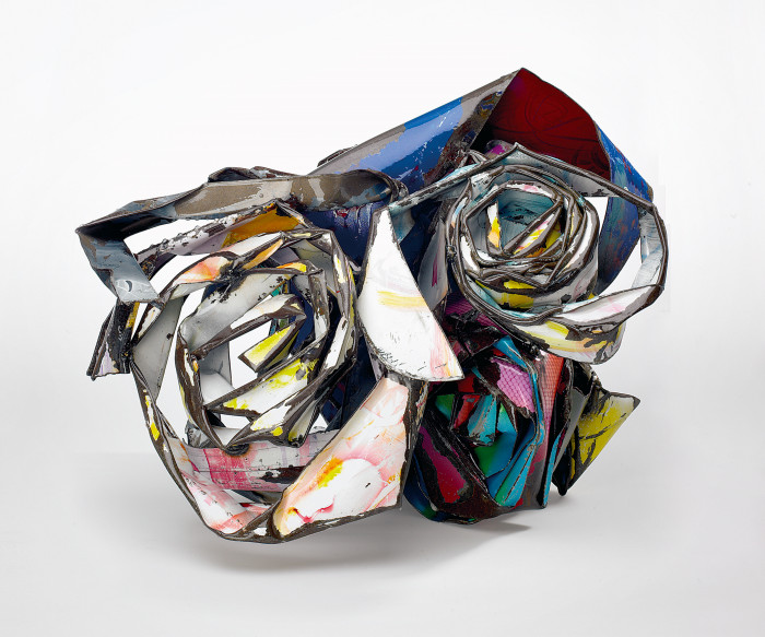 John Chamberlain, ‘Designated Heckler’, 1988–2004, Painted and chromed steel
