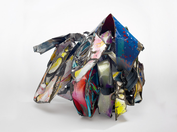 John Chamberlain, ‘Designated Heckler’, 1988–2004, Painted and chromed steel