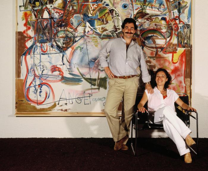 ‘Felix und Elena Buchmann vor Dieter Roth, ca 1979’