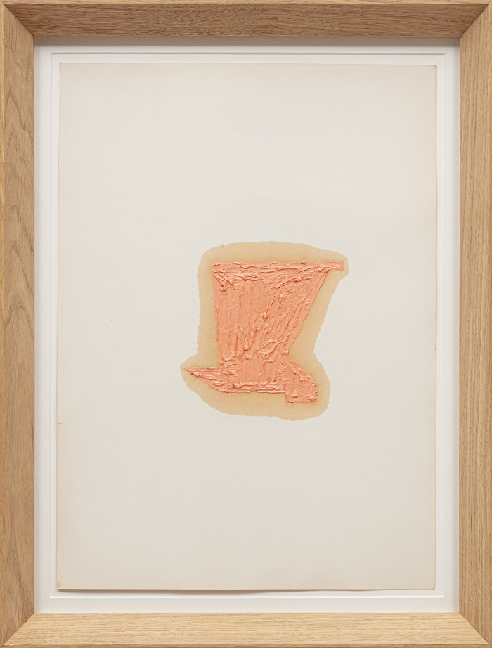 Alberto Garutti, ‘Pittura rosa tra piccoli oggetti’, 1995-2009, oil on cardboard