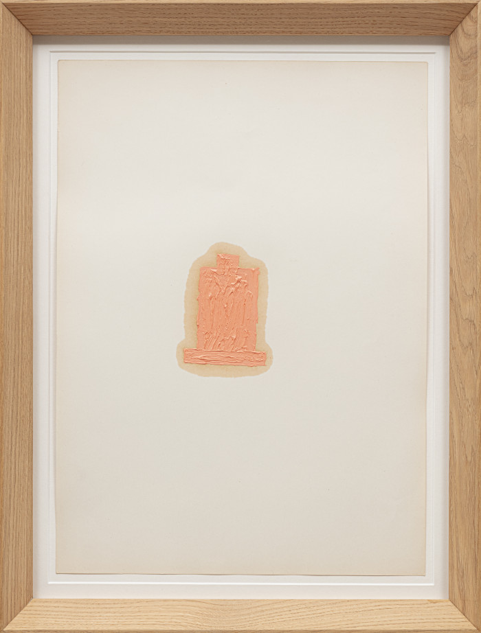 Alberto Garutti, ‘Pittura rosa tra piccoli oggetti’, 1995-2009, oil on cardboard