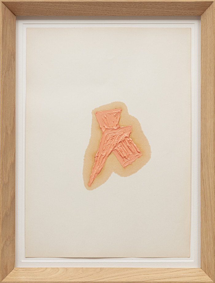 Alberto Garutti, ‘Pittura rosa tra piccoli oggetti’, 1995-2009, oil on cardboard