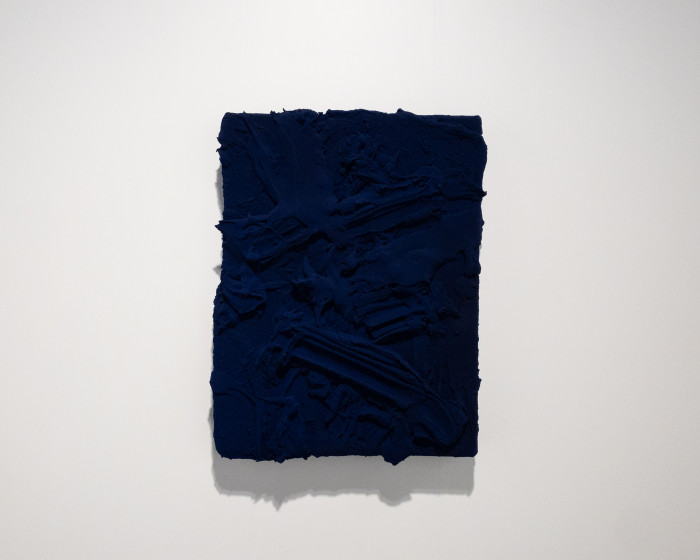 Jason Martin, ‘Untitled (Phtalo Blue)’, 2023, Mixed media on linen (on aluminium)