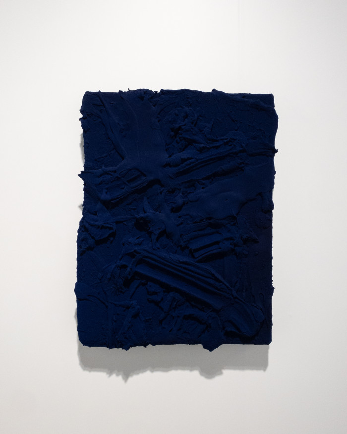 Jason Martin, ‘Untitled (Phtalo Blue)’, 2023, Mixed media on linen (on aluminium)