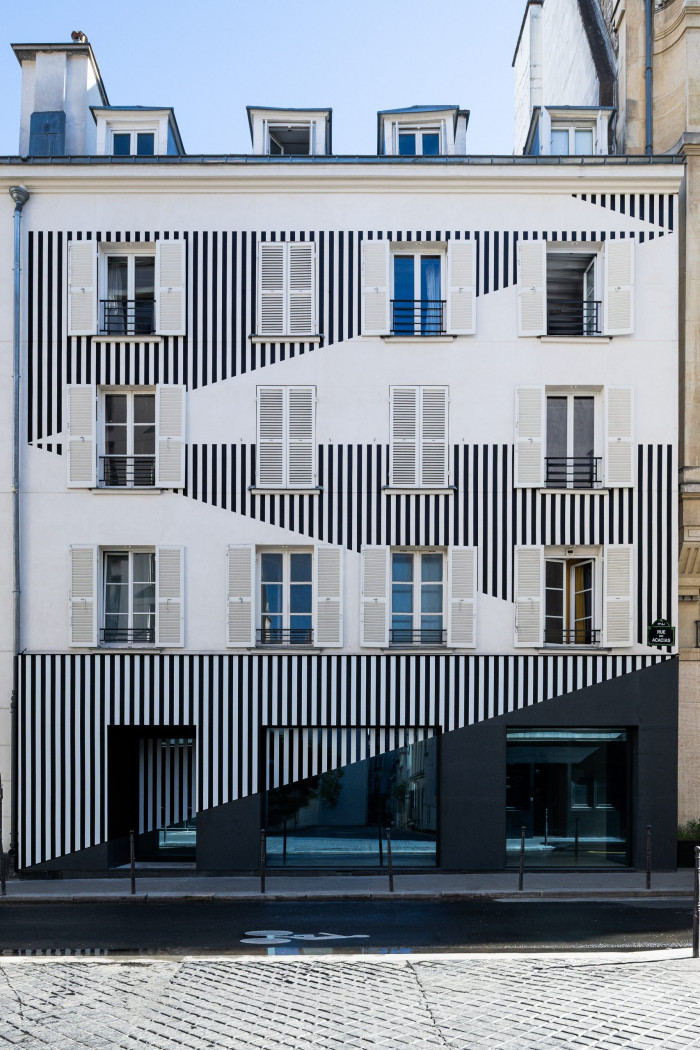 Daniel Buren, ‘La Façade aux Acacias’, 2025, Permanent In Situ Work