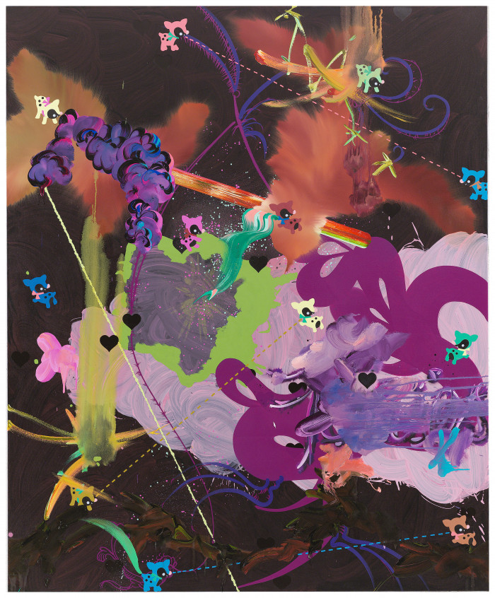 Fiona Rae, ‘Look!! Look!! Look!!’, Oil and acrylic on canvas