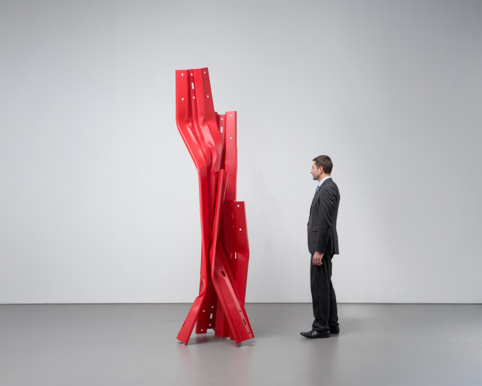 Bettina Pousttchi, ‘Vertical Highways A44’, 2025, Guard rails, steel