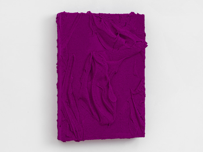 Jason Martin, ‘Untitled (Fluorescent violet)’, 2025, Mixed media on stainless steel
