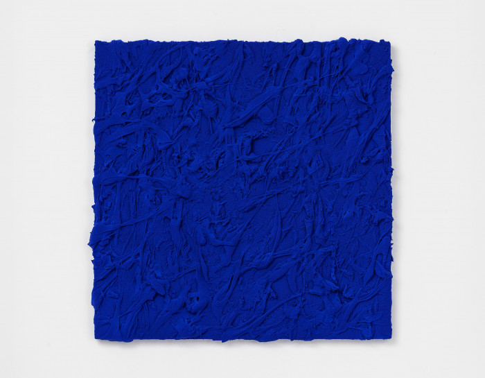 Jason Martin, ‘Untitled (Oriental blue)’, 2024, Mixed media on velvet